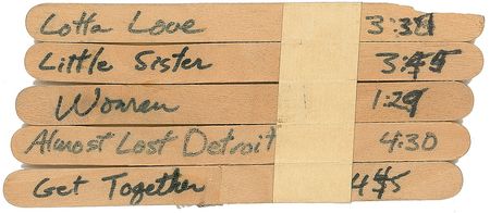 Lot #818 Graham Nash: Unique handwritten and arranged track list for the No Nukes triple album done by Graham Nash - Image 3