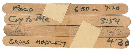 Lot #818 Graham Nash: Unique handwritten and arranged track list for the No Nukes triple album done by Graham Nash - Image 5