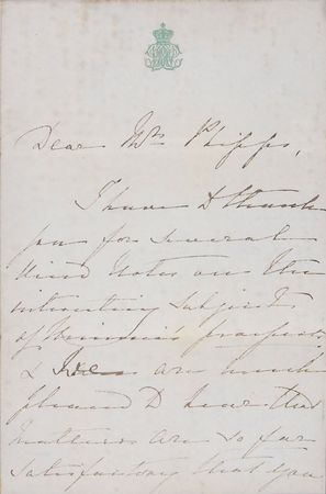 Lot #389 Queen Victoria Handwritten Letter Signed - Image 3