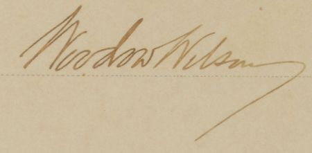 Lot #79 Woodrow Wilson Signed Document - Image 3