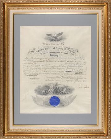 Lot #77 William H. Taft Signed Document - Image 1