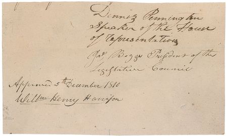 Lot #25 William Henry Harrison: Rare and early