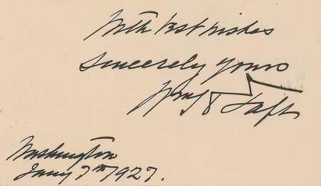 Lot #137 William H. Taft Signature - Image 1