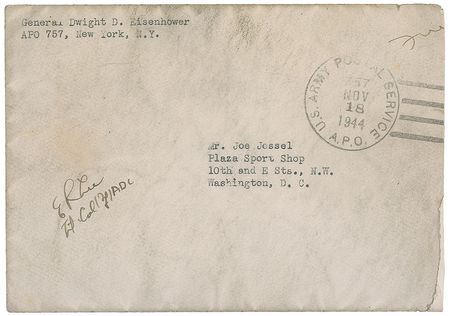 Lot #102 Dwight D. Eisenhower: Shortly after the invasion of southern France, General Eisenhower receives ?such a fine 4-star pin? - Image 2