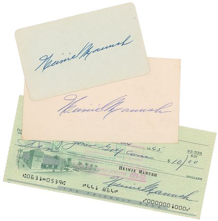 Lot #1106 Heinie Manush Group Lot - Image 1