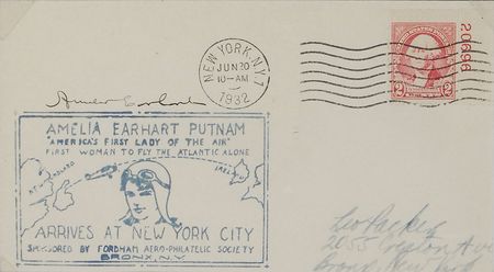 Lot #534 Amelia Earhart Commemorative Cover - Image 2