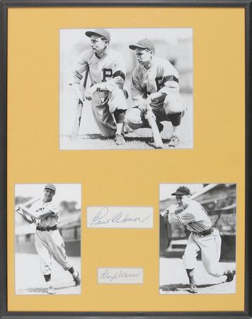 Lot #1054 Paul and Lloyd Waner Signatures - Image 1