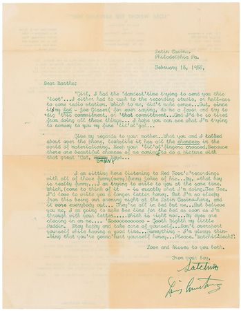 Lot #788 Louis Armstrong Typed Letters Signed - Image 1