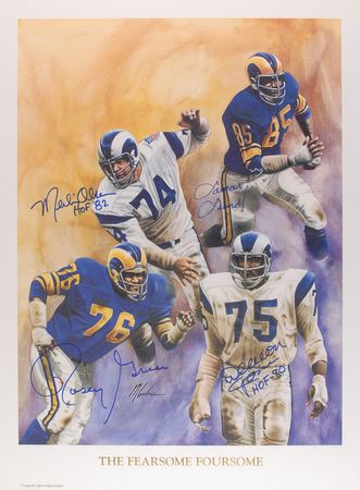 Lot #1101 LA Rams: Fearsome Foursome Prints - Image 3