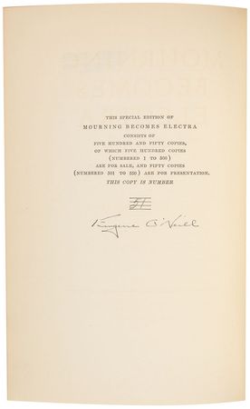 Lot #737 Eugene O’Neill Book - Image 1