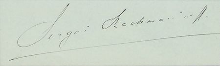 Lot #779 Sergei Rachmaninoff Signature - Image 2