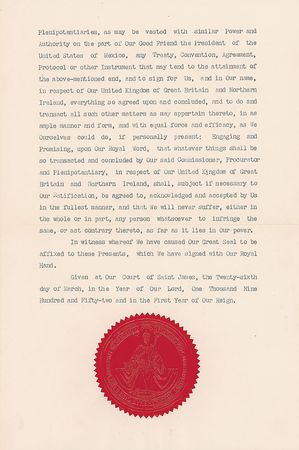 Lot #321 Queen Elizabeth II Signed Document - Image 2