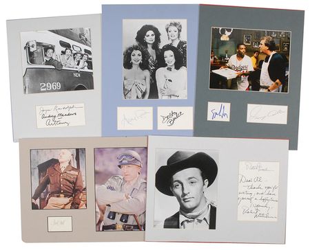 Lot #974 Actors and Actresses Signatures - Image 1