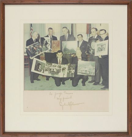 Lot #113 Lyndon B. Johnson Signed Photograph - Image 1