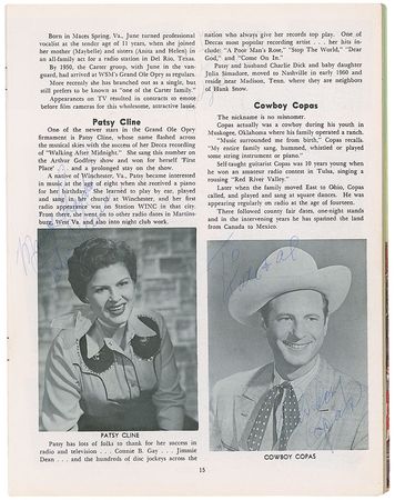 Lot #804 Patsy Cline: An astonishing array of country royalty headlined by Cline - Image 1