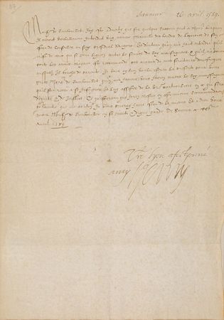 Lot #275 King Henry IV Signed Document - Image 2