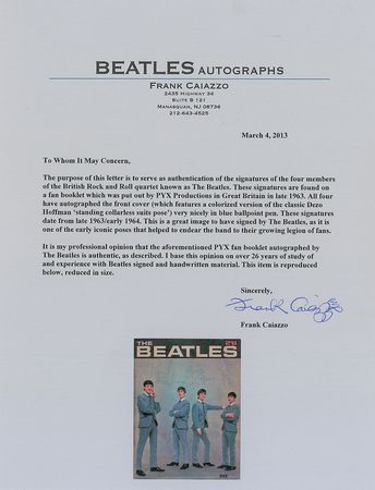 Lot #792 Beatles: Rare and early 1963 PYX magazine featuring the iconic Dezo Hoffman photo - Image 2
