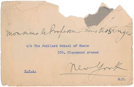 Lot #761 Georges Enesco Handwritten Letter Signed - Image 3