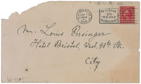 Lot #750 Leopold Auer Handwritten Letter Signed - Image 2