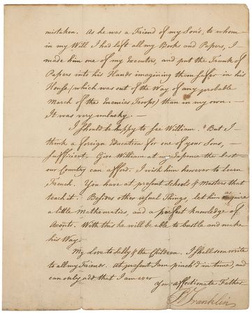 Lot #254 Benjamin Franklin - Image 3