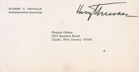 Lot #158 Harry S. Truman - Image 2