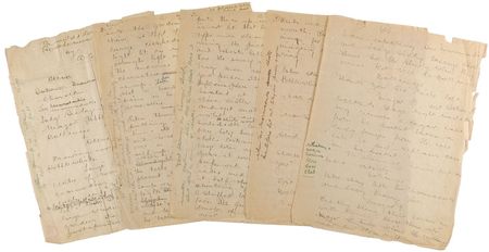 Lot #916 W. C. Fields: Hilarious handwritten draft for a 1921 vaudevillian sketch - Image 1