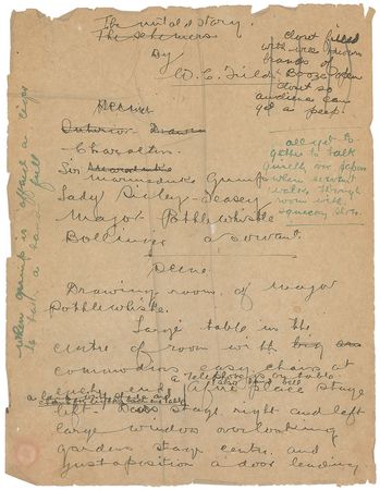 Lot #916 W. C. Fields: Hilarious handwritten draft for a 1921 vaudevillian sketch - Image 2