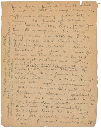 Lot #916 W. C. Fields: Hilarious handwritten draft for a 1921 vaudevillian sketch - Image 4