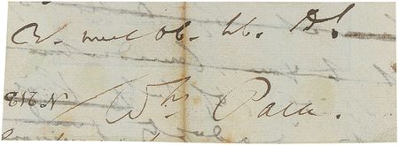 Lot #228 Declaration of Independence: William Paca Signature - Image 1