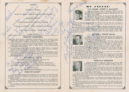 Lot #1126 Ed Walsh and Red Rolfe Program - Image 1