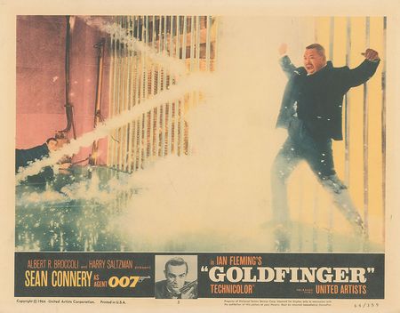 Lot #951 James Bond: Goldfinger: Seldom-seen complete lobby card set from the quintessential Bond film, Goldfinger - Image 3