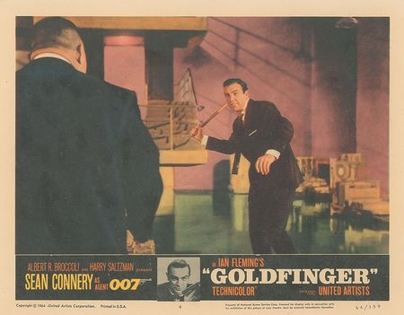 Lot #951 James Bond: Goldfinger: Seldom-seen complete lobby card set from the quintessential Bond film, Goldfinger - Image 4