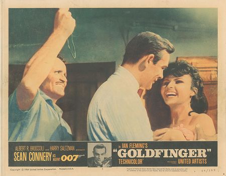 Lot #951 James Bond: Goldfinger: Seldom-seen complete lobby card set from the quintessential Bond film, Goldfinger - Image 7