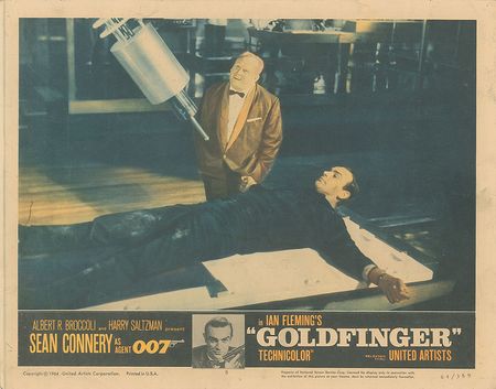 Lot #951 James Bond: Goldfinger: Seldom-seen complete lobby card set from the quintessential Bond film, Goldfinger - Image 8