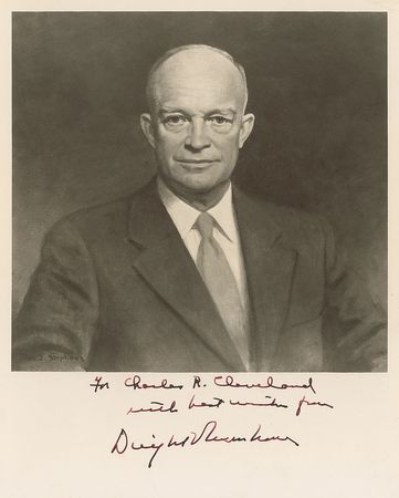 Lot #104 Dwight D. Eisenhower Signed Photograph - Image 1