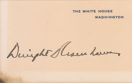 Lot #106 Dwight and Mamie Eisenhower White House Cards - Image 1