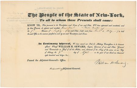 Lot #393 William Seward and DeWitt Cilnton - Image 1