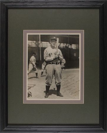 Lot #1037 Lou Gehrig: Magnificent portrait of the Iron Horse: “May your achievements make mine look trivial” - Image 2