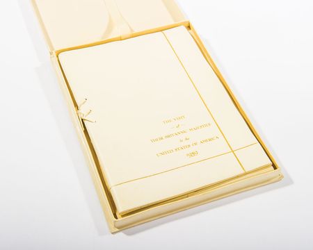 Lot #111  Elizabeth, The Queen Mother?s Personal Itinerary to Visit FDR - Image 1