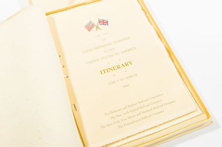 Lot #111  Elizabeth, The Queen Mother?s Personal Itinerary to Visit FDR - Image 2