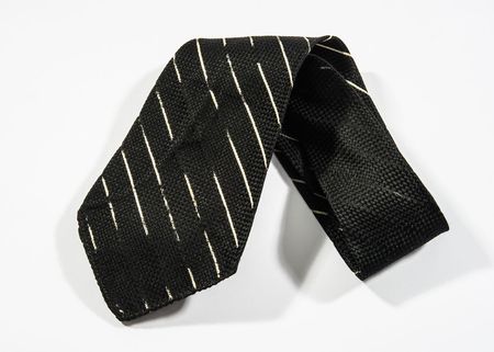 Lot #127 Franklin D. Roosevelt?s Black and White Striped Tie - Image 1