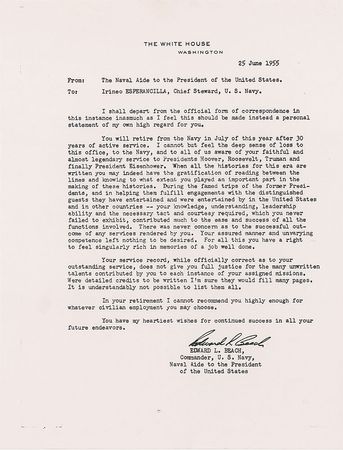 Lot #127 Franklin D. Roosevelt?s Black and White Striped Tie - Image 6