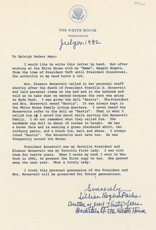 Lot #101 Franklin D. Roosevelt Family?s Rag Doll - Image 2