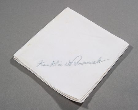 Lot #122 Franklin D. Roosevelt?s Handkerchief - Image 1
