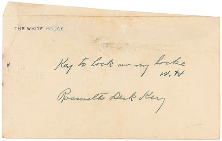 Lot #92 Franklin D. Roosevelt?s Presidential Oval Office and Council Room Desk Keys - Image 8