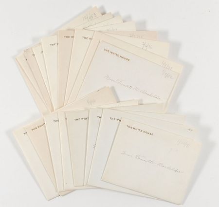 Lot #143 Franklin D. Roosevelt and Harry S. Truman White House Invitations - Image 2