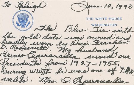 Lot #130 Franklin D. Roosevelt?s Dotted Tie - Image 5