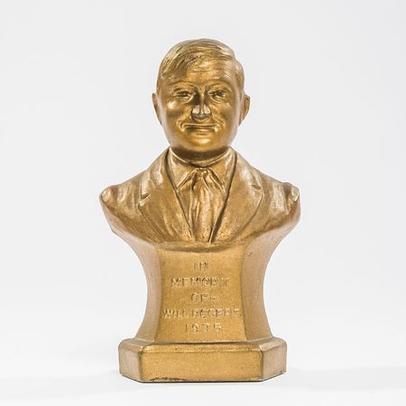 Lot #87 Franklin D. Roosevelt’s Bust of Will Rogers - Image 1