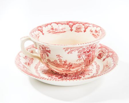 Lot #140 Franklin D. Roosevelt’s Pink Cup and Saucer - Image 1