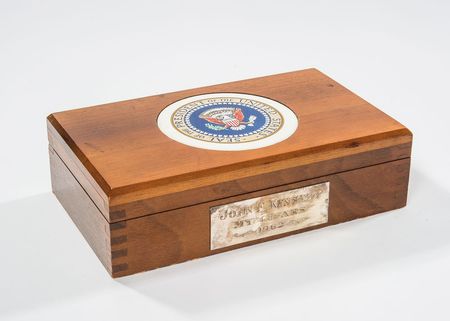 Lot #220 John F. Kennedy?s Wooden Cigar Box - Image 6